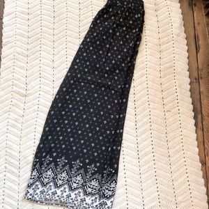 Hollister Wide Leg Culottes Pants Boho Pattern